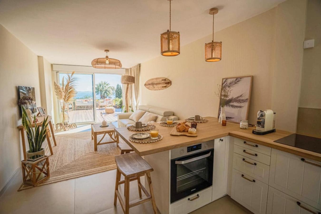 Logement Vue Mer Splendide - Situe A 50 Metres Du Bord De Mer Et 2 Minutes Des Plages - Bandolina Exterior photo